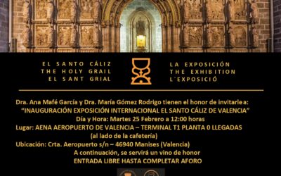 Inauguración de la exposición en AENA del Santo Grial