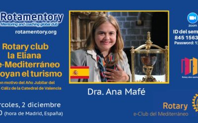 Conferencia de la Dra. Ana Mafé y Rotary Club La Eliana