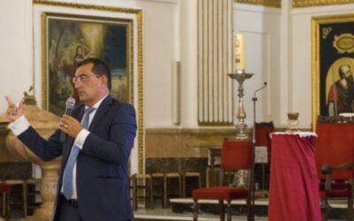 Magnífica conferencia del Santo Cáliz de don Juan Agustín Blasco Carbó en Santa Maria del Mar