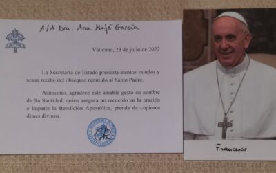 Gracias al Cardenal arzobispo de Valencia, Su Santidad bendice al Camino del Santo Grial